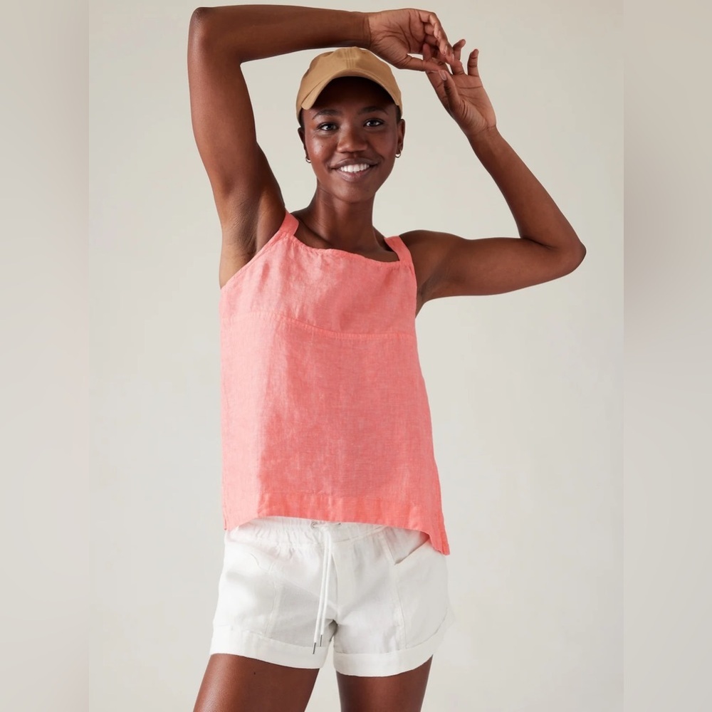 Athleta Voyager Linen Tank size Medium
